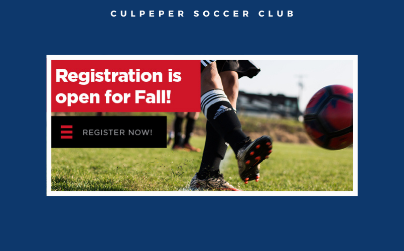 Registration For Rec Soccer Is Open!