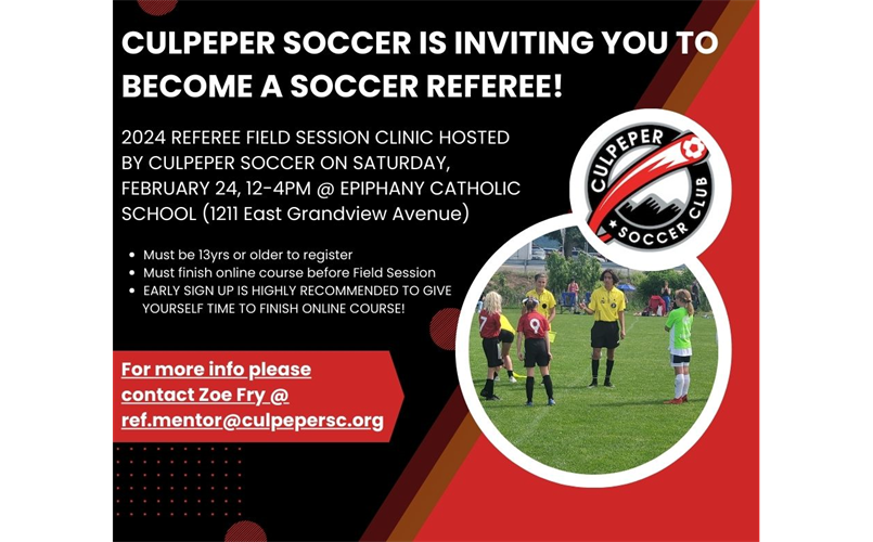 Interested in becoming a referee?