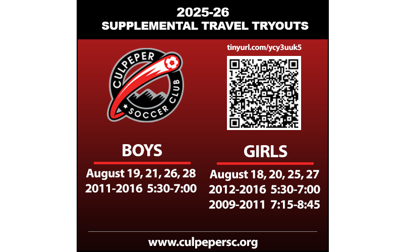 Fall 2025 Supplemental Travel Tryouts