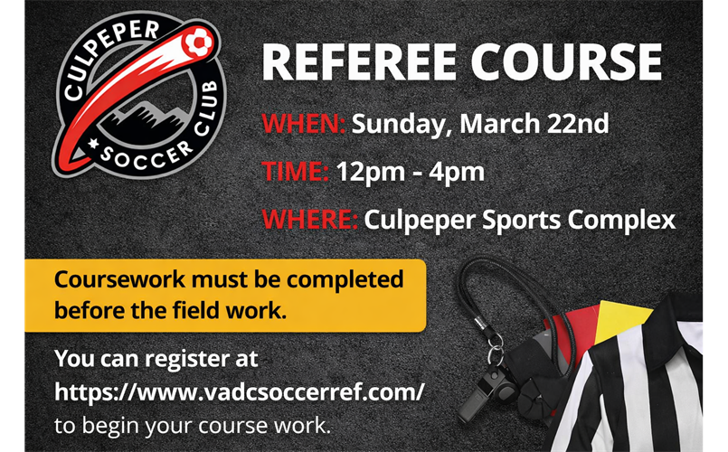 New Ref Course Offered